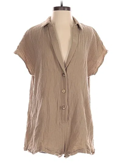 Pre-owned Princess Polly Romper In Brown