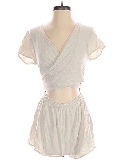 Pre-owned Princess Polly Romper In Gray