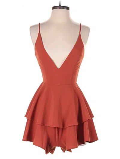 Pre-owned Princess Polly Romper In Red