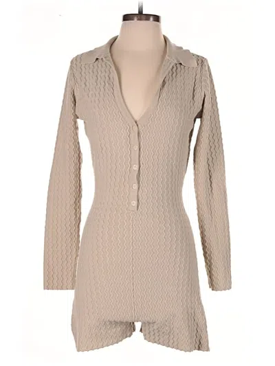 Pre-owned Princess Polly Romper In Tan