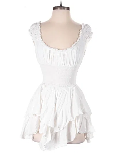 Pre-owned Princess Polly Romper In White