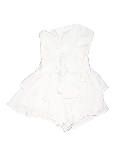 Pre-owned Princess Polly Romper In White