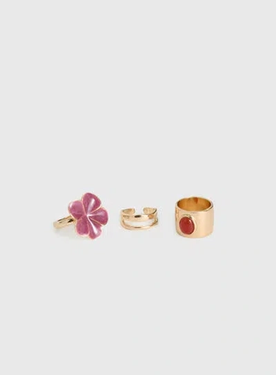 Princess Polly Rosellah Ring Set