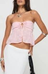 Princess Polly Rosenberg Strapless Top In Pink