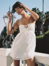 Princess Polly Rosenberg Strapless Mini Dress In White