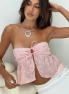 Princess Polly Rosenberg Strapless Top In Pink