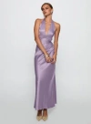 Princess Polly Rousseau Halter Maxi Dress In Mauve
