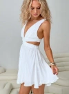 Princess Polly Roussel Mini Dress In White