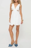 Princess Polly Roussel Mini Dress In White