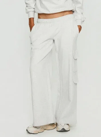 Princess Polly Rozanna Cargo Sweat Pants In Gray