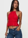 Princess Polly Rozier Top In Red