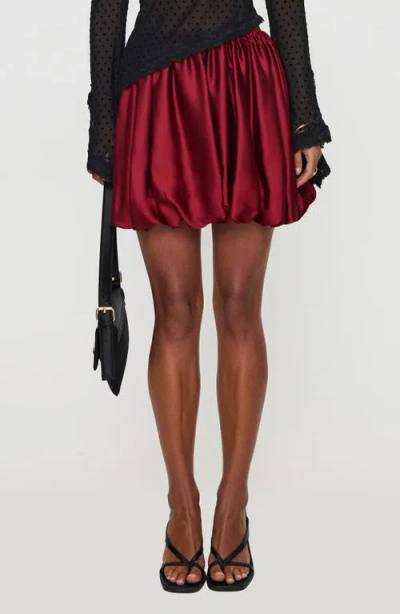 Princess Polly Rubee Bubble Hem Satin Miniskirt