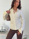 Princess Polly Rush Hour Long Sleeve Top In Yellow Stripe