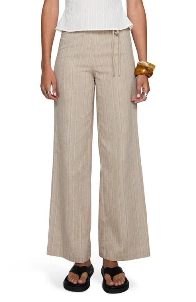 Princess Polly Rush Hours Tie Waist Flare Pants In White