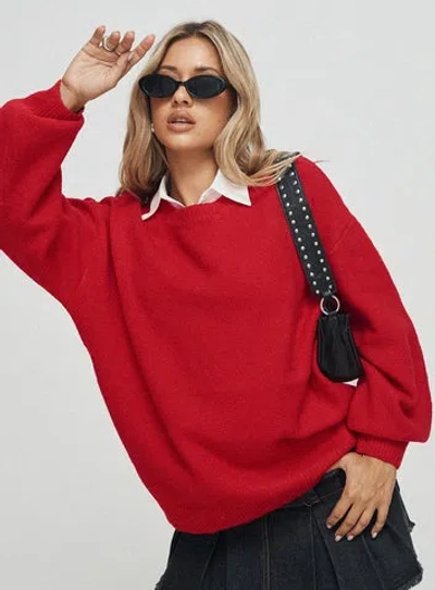 Princess Polly Ryanna Sweater Red