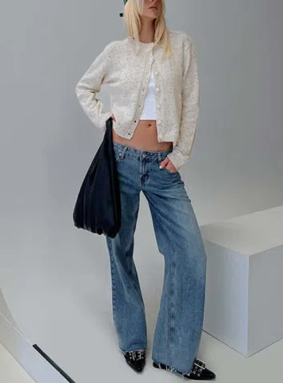 Princess Polly Sabryna Low Rise Jeans In Blue