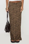 Princess Polly Saffrone Leopard Print Maxi Skirt