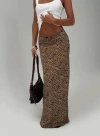 Princess Polly Saffrone Maxi Skirt In Leopard
