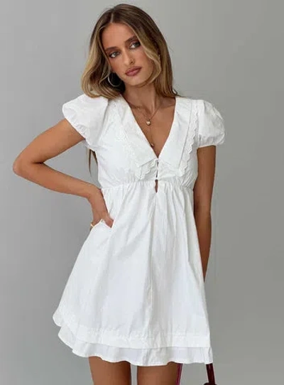 Princess Polly Sailoh Puff Sleeve Baby Doll Mini Dress