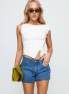 Princess Polly Saratoga Low Rise Relaxed Denim Shorts