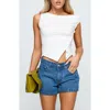 Princess Polly Saratoga Low Rise Relaxed Denim Shorts In Blue