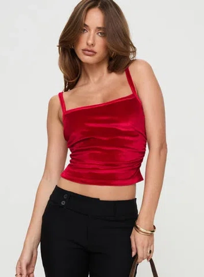Princess Polly Say It Loud Top In Red