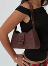 Princess Polly Scotlyn Shoulder Bag Faux Suede