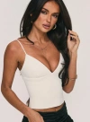 Princess Polly Sculpture Top In Cream