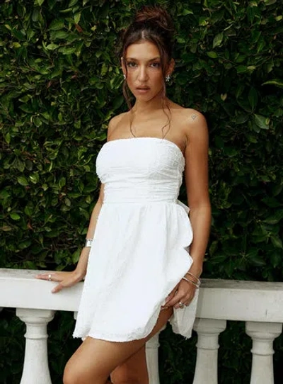 Princess Polly Seasons Of Love Strapless Mini Dress In White
