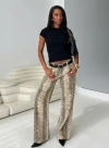 Princess Polly Serpentina Straight Leg Jeans In Snake