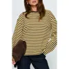Princess Polly Settle Down Stripe Oversize T-shirt In Multi
