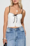 Princess Polly Severas Corset Camisole In White