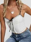 Princess Polly Severas Corset Camisole In White