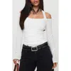 Princess Polly Shivers Cold Shoulder Halter Top
