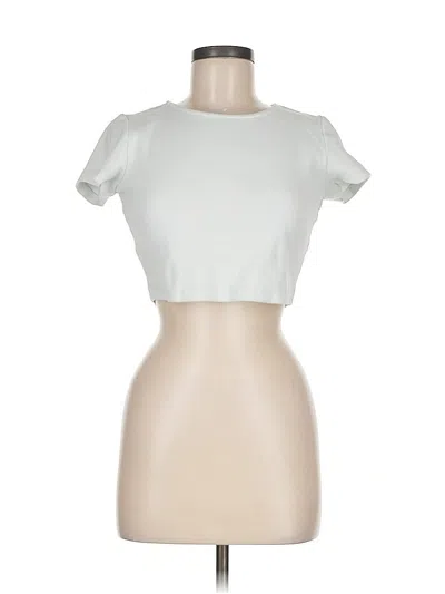 Pre-owned Princess Polly Short Sleeve T-shirt In White