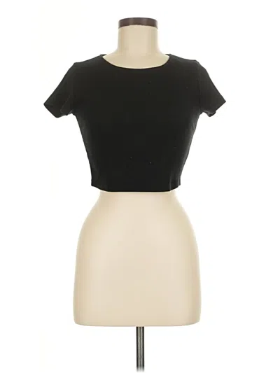 Pre-owned Princess Polly Short Sleeve T-shirt In Black