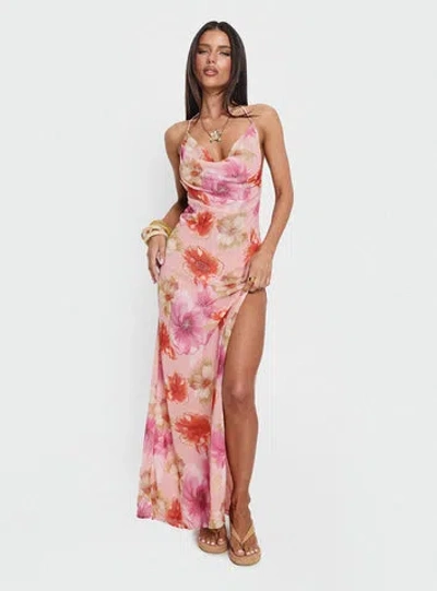 Princess Polly Sibellah Beaded Cowl Neck Maxi Dress In Multi