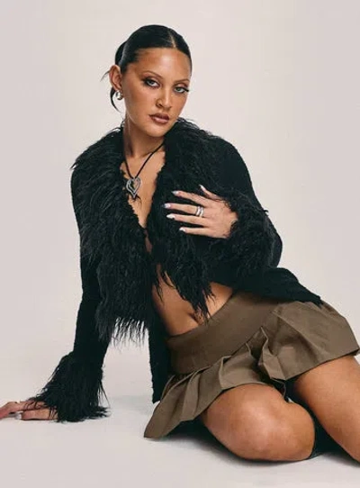 Princess Polly Sistine Cardigan In Black