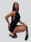 Princess Polly Siyana Belted Mini Dress In Black