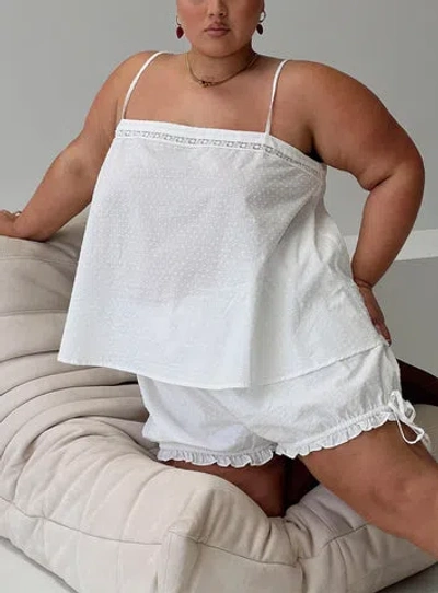 Princess Polly Sleep Invisible String Sleep Top In White