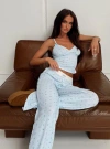 Princess Polly Sleep Lullabies Pointelle Sleep Pant In Blue