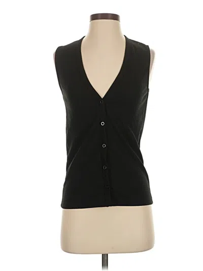 Pre-owned Princess Polly Sleeveless Blouse In Black