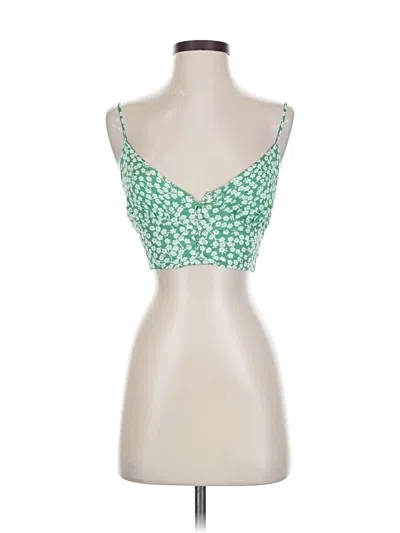 Pre-owned Princess Polly Sleeveless Blouse In Green