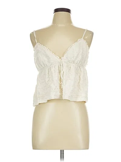 Pre-owned Princess Polly Sleeveless Blouse In Ivory