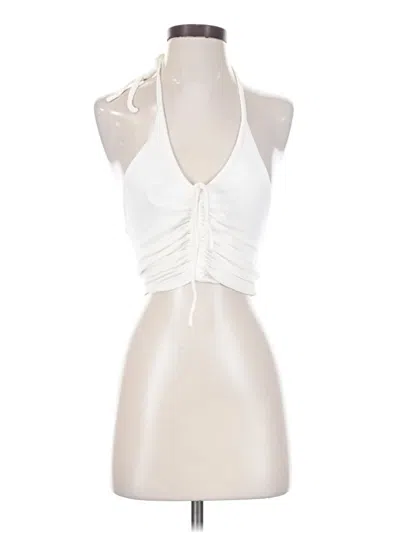 Pre-owned Princess Polly Sleeveless Blouse In Ivory