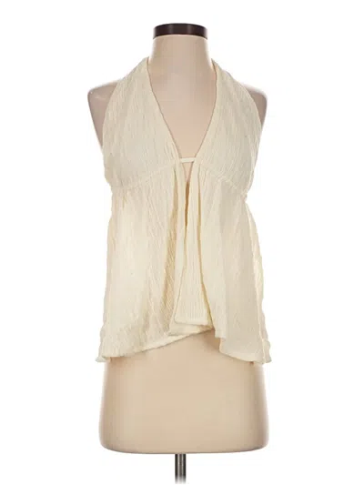 Pre-owned Princess Polly Sleeveless Blouse In Ivory