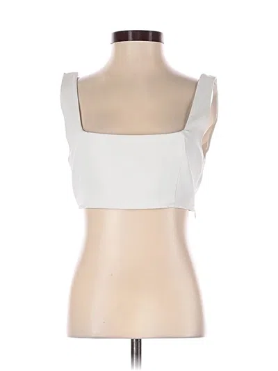 Pre-owned Princess Polly Sleeveless Blouse In Ivory