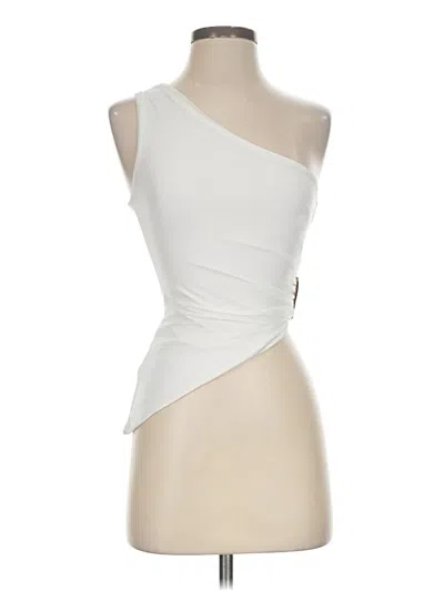 Pre-owned Princess Polly Sleeveless Blouse In Ivory