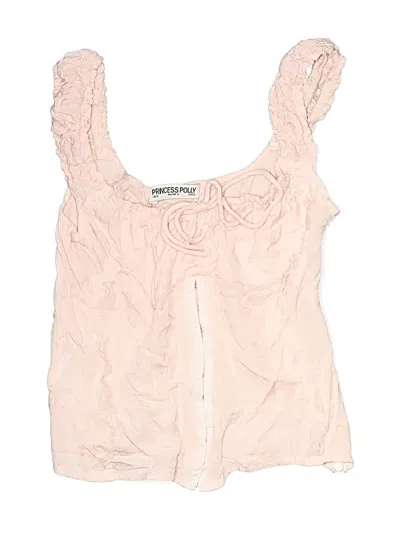 Pre-owned Princess Polly Sleeveless Blouse In Pink