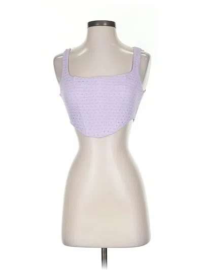 Pre-owned Princess Polly Sleeveless Blouse In Purple